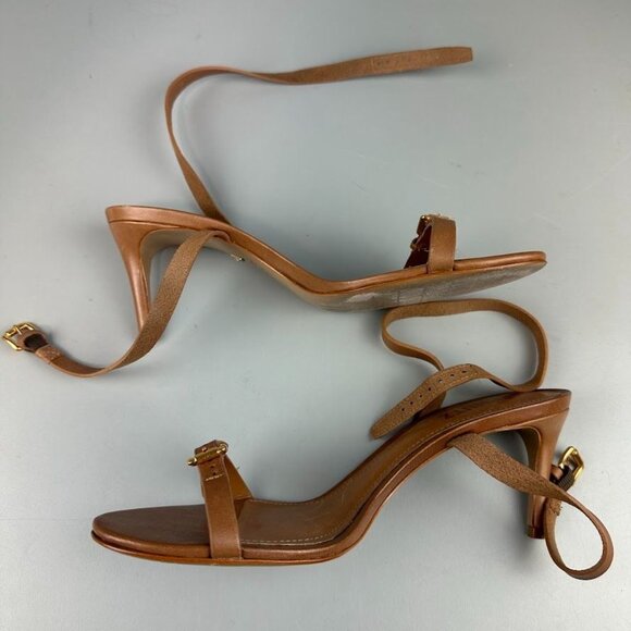 Schutz Aurora Mid Sandal in Brown - Picture 4 of 7